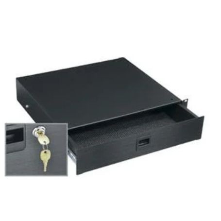 Middle Atlantic D2LK is a heavy-duty, 2U rackmount drawer designed to provide enclosed storage.