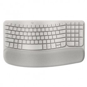 Logitech 920-013925 Wave Keys Wireless Ergonomic Keyboard Sand