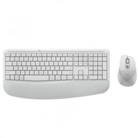 Logitech 920-013970 Keyboard Mouse Combo Wireless Signature Comfort Plus MK880 Off White