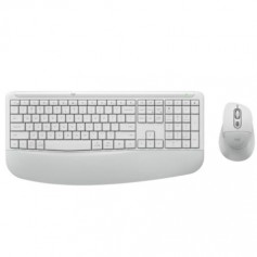 Logitech 920-013970 Keyboard Mouse Combo Wireless Signature Comfort Plus MK880 Off White