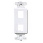 Legrand On-Q WP3411WH 1-Port Decorator Outlet Strap