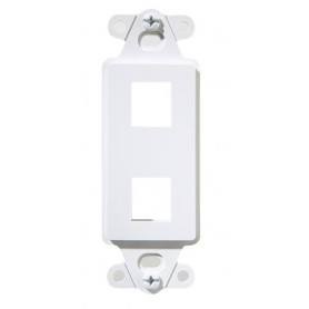 Legrand On-Q WP3411WH 1-Port Decorator Outlet Strap