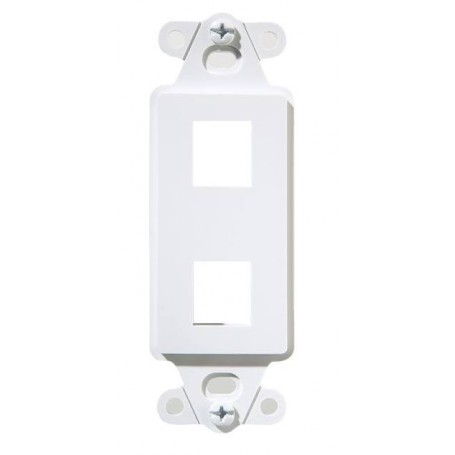 Legrand On-Q WP3411WH 1-Port Decorator Outlet Strap