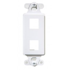 Legrand On-Q WP3411WH 1-Port Decorator Outlet Strap