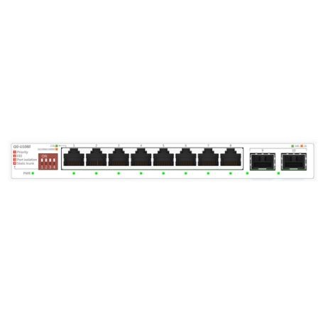 ASUS QG-U1080 is a compact, unmanaged Ethernet switch designed to increase wired network