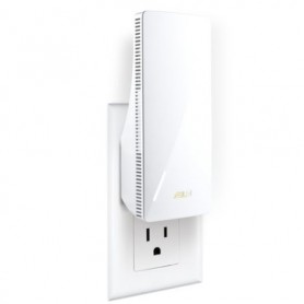 ASUS RP-BE58 is a plug-in dual-band Wi-Fi 7 range extender designed to improve wireless coverage.