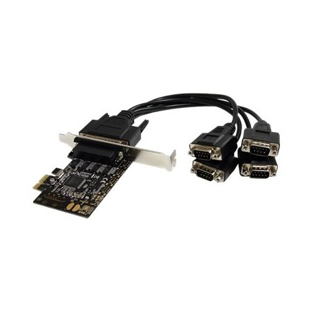 StarTech PEX4S553B 4 Port PCI RS232 Serial Adapter Card - Single-Lane PCI Express