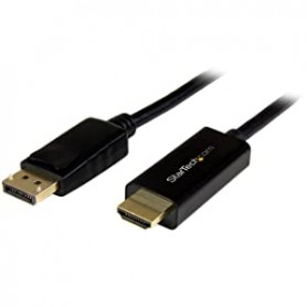 StarTech DP2HDMM1MB 3 ft / 1m DisplayPort to HDMI Converter Cable - 4K