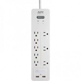 APC PH8U2W Home Office SurgeArrest 8-Outlet Surge Protector with USB Charging