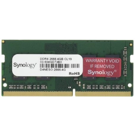 Synology D4NESO-2666-4G memory module 4 GB 1 x 4 GB DDR4 2666 MHz