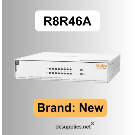 HPE Aruba R8R46A Instant On 1430 8G Class 4 PoE 64W Switch