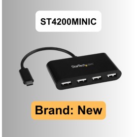 StarTech.com ST4200MINIC 4 Port USB C Hub - Mini Hub - USB-C to 4x USB-A - USB 2.0 Hub
