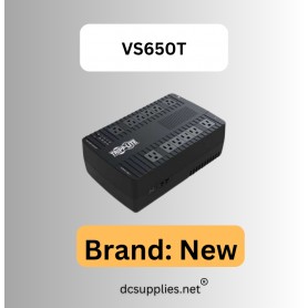 Tripp VS650T Lite Ups Desktop 650VA 360W AVR 120V Battery Back Up Compact 6OUT