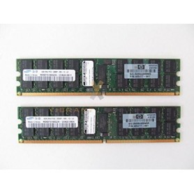 HP 4GB DDR2-667MHz PC2-5300 ECC Registered CL5 240-Pin DIMM Dual Rank Memory Kit