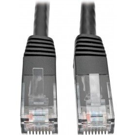 Tripp Lite N200-010-BK 10ft Cat6 Gigabit Molded Patch Cable (RJ45 M/M) Black