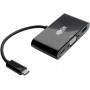 Tripp Lite U444-06N-VUB-C USB C to VGA Multiport Adapter with USB Hub