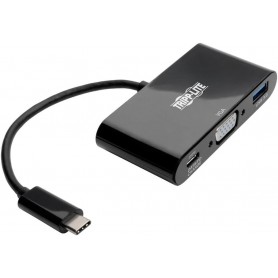 Tripp U444-06N-VUB-C Lite USB C to VGA Multiport Adapter with USB Hub