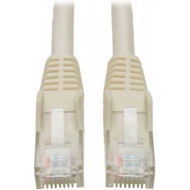 Tripp Lite N201-001-WH 1ft White Cat6 Gigabit Snagless Molded Patch Cable RJ45 M/M