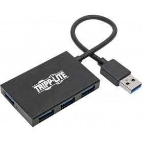 Tripp Lite U360-004-4A-AL USB 3.0 Hub SuperSpeed Slim 4 USB-A Ports 5Gbps Compact Aluminum