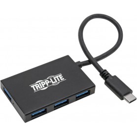 Tripp Lite U460-004-4A-AL USB C Hub 4-Port USB-A Compact USB 3.1 Gen 1 Portable Aluminum