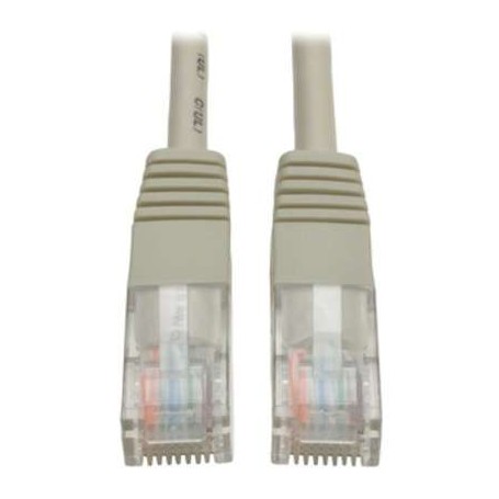 Tripp Lite N002-025-GY 25ft Cat5e 350MHz Strain-relief Molded Patch Cable RJ45 M/M Gray