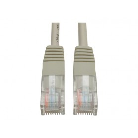 Tripp Lite N002-003-GY 3ft Cat5e 350MHz Strain-relief Molded Patch Cable RJ45 M/M Gray