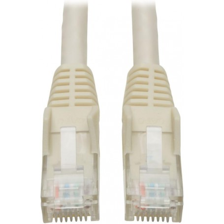Tripp Lite N201-010-WH 10ft White Cat6 Gigabit Snagless Molded Patch Cable RJ45 M/M