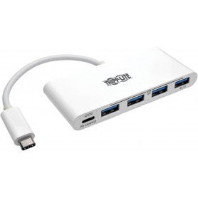 Tripp Lite U460-004-4A 4-Port Portable USB 3.1 Gen 1 USB Type-C USB-C Hub Tablet Laptop