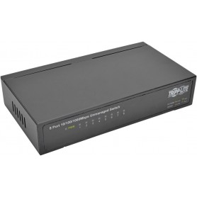 Tripp Lite NG8 8-Port 10/100/1000 Mbps Desktop GbE Unmanaged Switch with Metal Housing