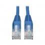 Tripp Lite N001-015-BL 15ft Cat5e 350MHz Snagless Molded Patch Cable RJ45 M/M Blue
