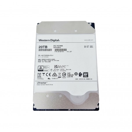 Western Digital 0F38755 HGST 20TB Ultrastar DC HC560 SATA 6Gb s SE 3.5" Internal Hard Drive