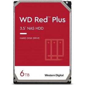 Western Digital WD60EFPX 6TB WD Red Plus NAS Internal Hard Drive HDD - 5400 RPM, SATA 6 Gb