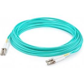 AddOn ADD-LC-LC-5M5OM4 5M Lomm OM4 Fiber Optic Male LC/LC 50/125 Duplex Aqua Cable