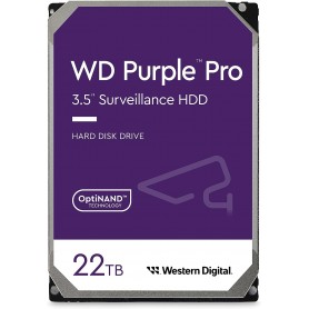Western Digital WD221PURP 22TB WD Purple Pro Surveillance Internal Hard Drive HDD - SATA 6 Gb