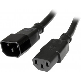 StarTech.com PXT1001410 10 ft 14 AWG Computer Power Cord Extension - C14 to C13