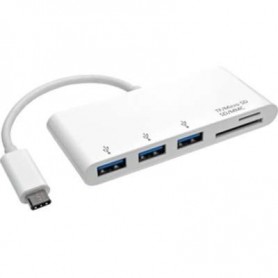 Tripp Lite U460-003-3AM 3 Port USB-C to USB-A 3x Hub Micro SD & SD/MMC Reader USB 3.1 Hub