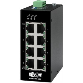 Tripp Lite NGI-U08 Ethernet Switch Unmanaged 8-Port Industrial 10/100/1000 Mbps DIN