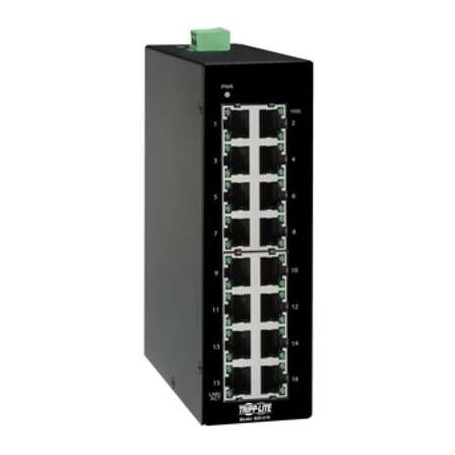 Tripp Lite NGI-U16 16-Port Unmanaged Industrial Gigabit Ethernet Switch - 10/100/1000 Mbps, DIN Mount
