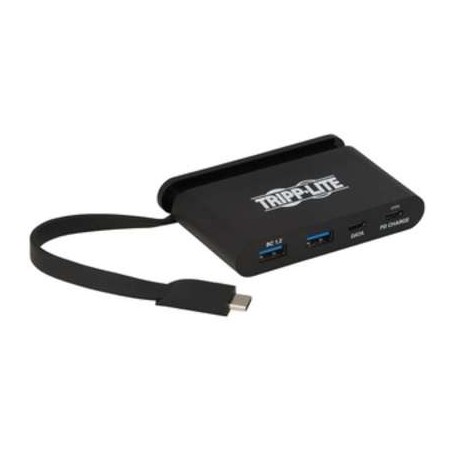 Tripp Lite U460-T04-2A2C-1 USB C Hub USB 3.1 Gen 1, 2 USB C & 2 USB-A Ports, Charging 5Gbps
