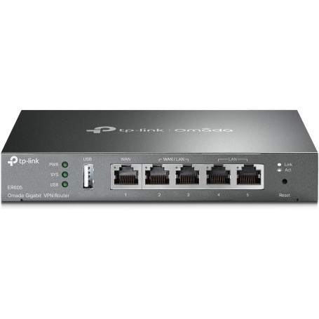 TP-Link ER605 V2 Wired Gigabit VPN Router Up to 3 WAN Ethernet Ports + 1 USB WAN