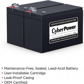 CyberPower RB1270X2C - UPS battery - lead acid - 7 Ah
