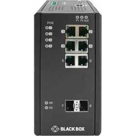 Black Box LIE1082A 8-Port Managed Gigabit PoE+ Ethernet Switch, 2 SFP Slots