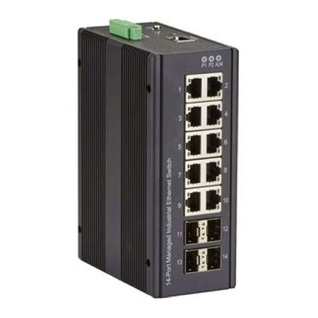 Black Box LIG1014A 14-Port Managed Gigabit Ethernet Switch with 4 SFP Slots