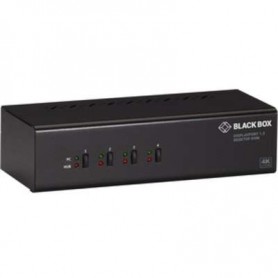 Black Box KV6224DP KVM Switch 4-Port Dual-Monitor DP 4K 60HZ USB 3.0 Hub Audio