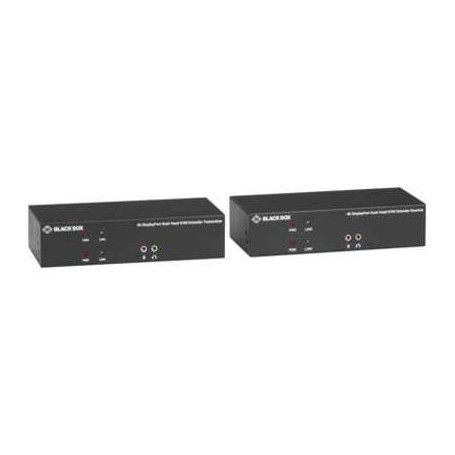 Black Box KVXLCDP-200 KVM Extender Over Catx 4K Dual-Head Displayport USB 2.0