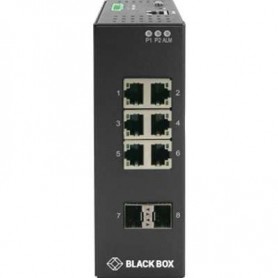 Black Box LIG1082A 8-Port Managed Gigabit Switch, 2 SFP Ports, Extreme Temps