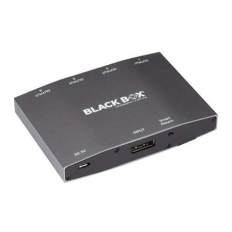 Black Box DPMSTHUB-4P 4 Port Display port MST Hub, 4K, Power Cable