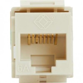 Black Box C6AJA70-OW-R2 Office White CAT6A Keystone Jack Unshielded RJ45