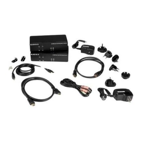 Black Box   KVXLCH-200 KVM Extender Over Catx 4K Dh HDMI USB 2.0 Serial Audio