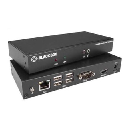 Black Box KVXLCH-100 KVX Series HDMI 4K KVM Extender, SH, TX+RX